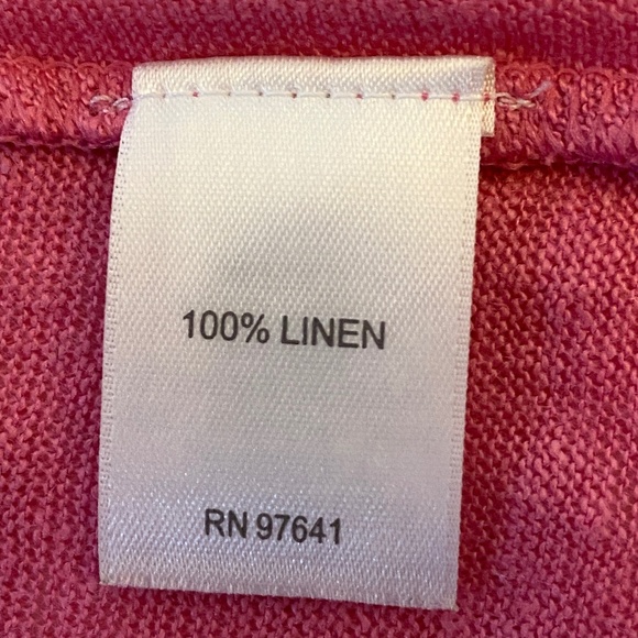 J. Jill Love Linen Pink Open Hi Low Cardigan Size Small - Picture 12 of 12